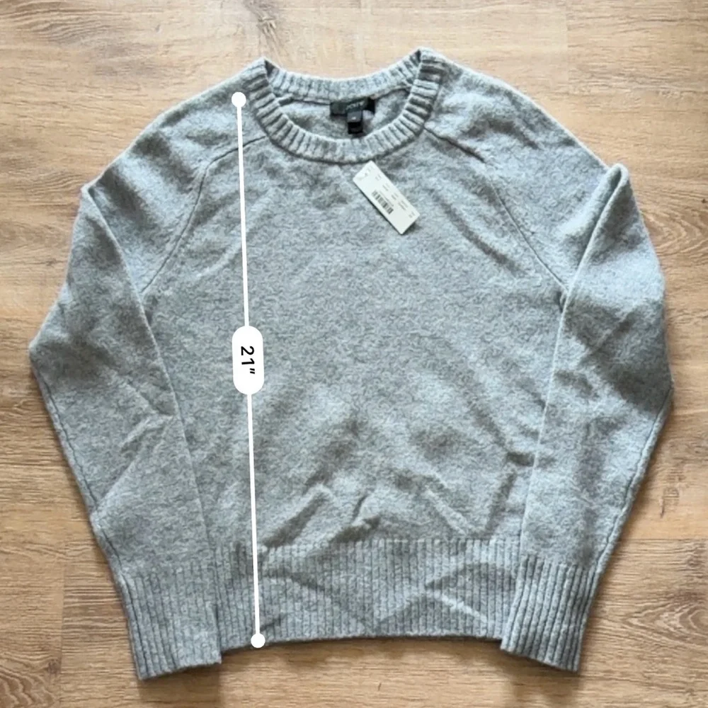 J. Crew Light Gray Crewneck Sweater